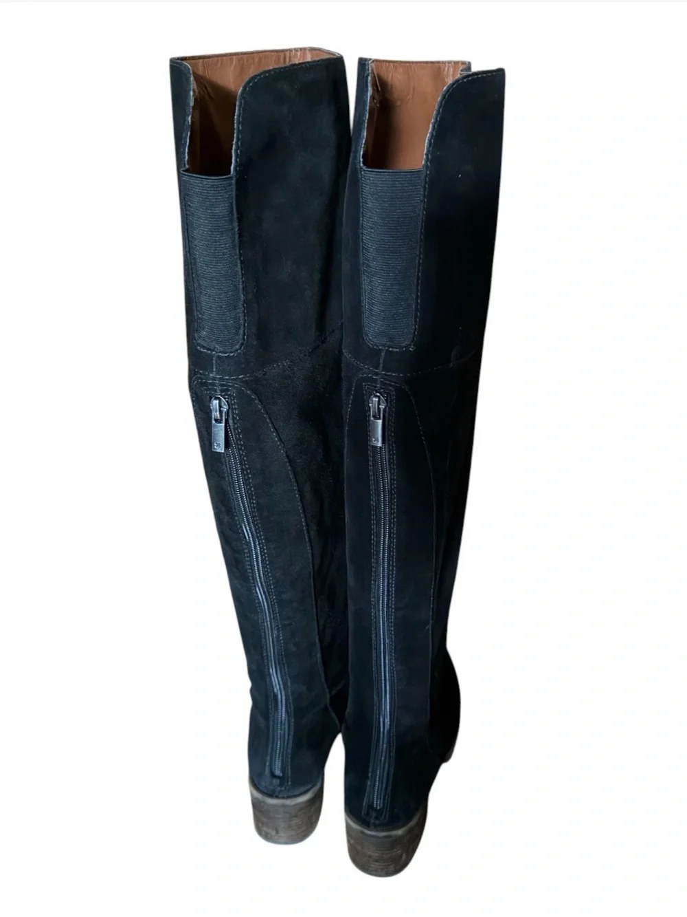 Woman’s Lucky Brand Black Over-the-Knee Suede Boots